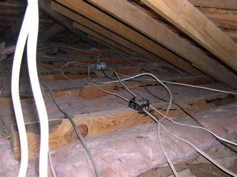 are electrical junction boxes allowed in the attic|attic junction box problems.